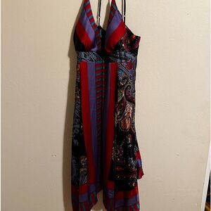 Boho Silk Dress